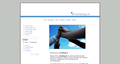 Desktop Screenshot of monblog.ch