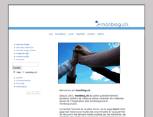 Tablet Screenshot of monblog.ch